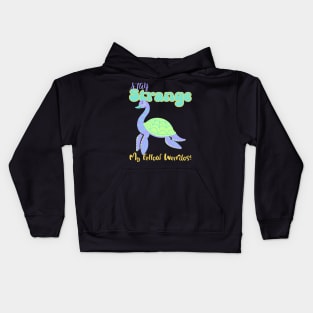 “ Stay Strange My Fellow Weirdos” Colorful Sea Cryptid Kids Hoodie